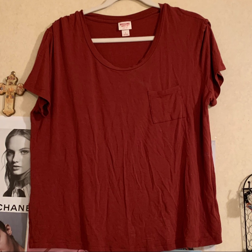 Mossimo Red Short Sleeve Tee